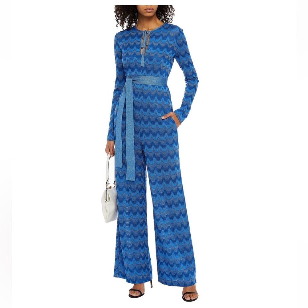 Missoni Blue Zigzag Jumpsuit size XS Price is firm